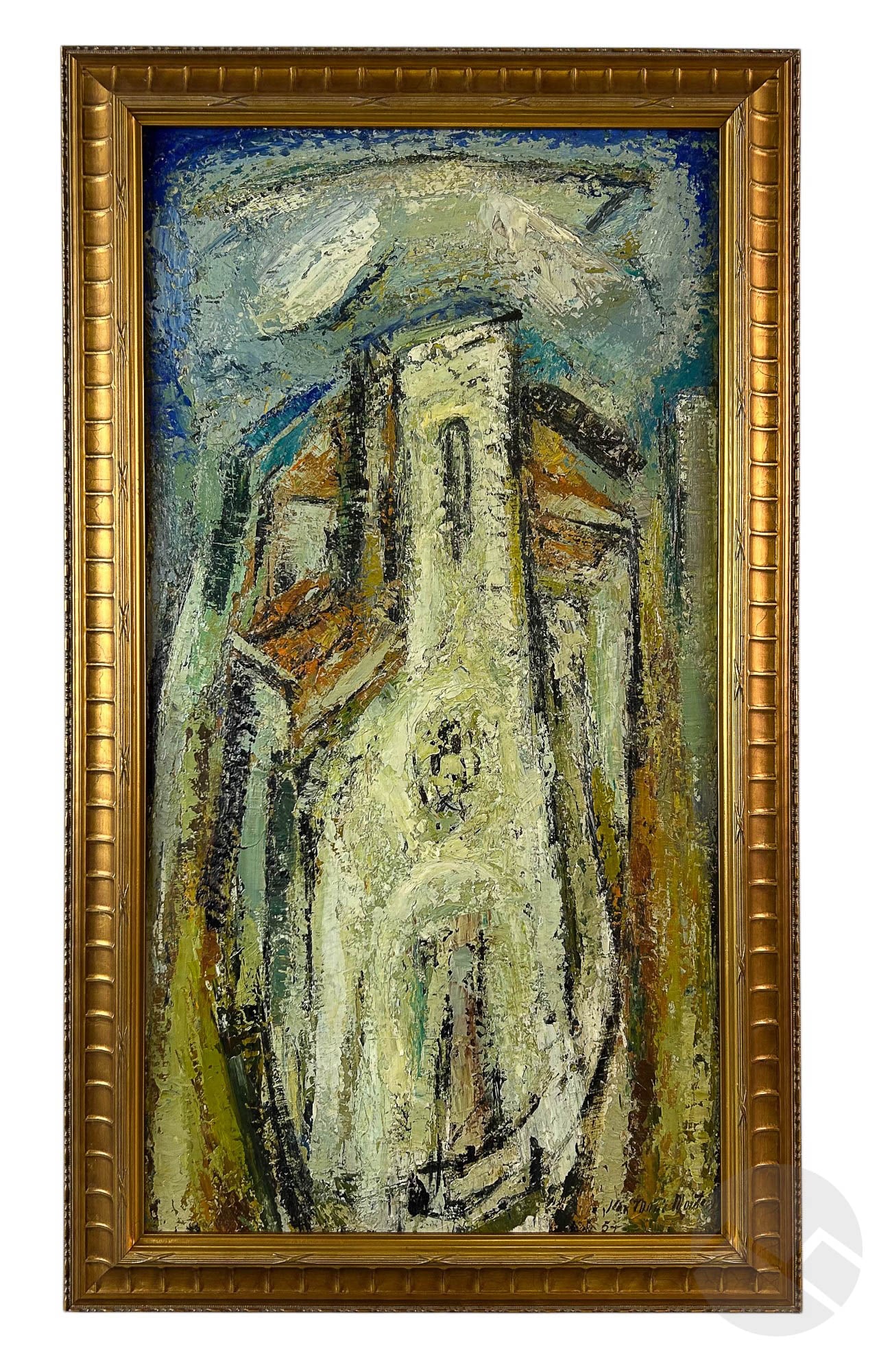 Jean-Marie Sorgue 1924-2010 Abstract Oil Painting (1 of 6)