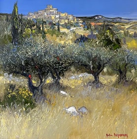 Andre Deymonaz 1946-2019 French Pastoral Painting