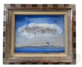 Tourrettes Sur Loup Landscape Oil Painting SIGNED