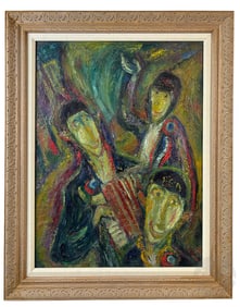 Jean-Marie Sorgue 1924-2010 Abstract Oil Painting