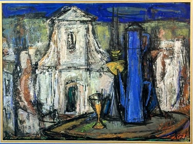 Jean-Marie Sorgue 1924-2010 Abstract Oil Painting