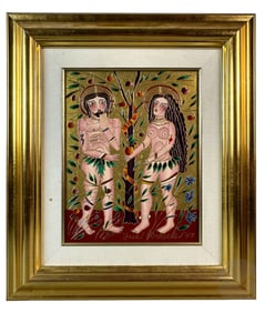 Yuri Gorbachev b.1948 Russian Adam & Eve Painting