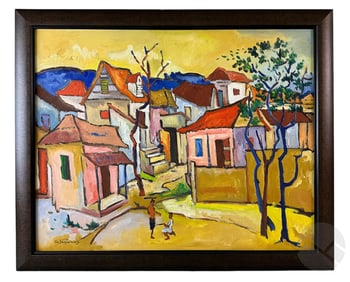 George Desarmes b.1950 Haitian Landscape Painting