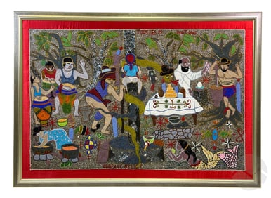Mireille Delisme (Delice) b.1965 Drapo Vodou Flag