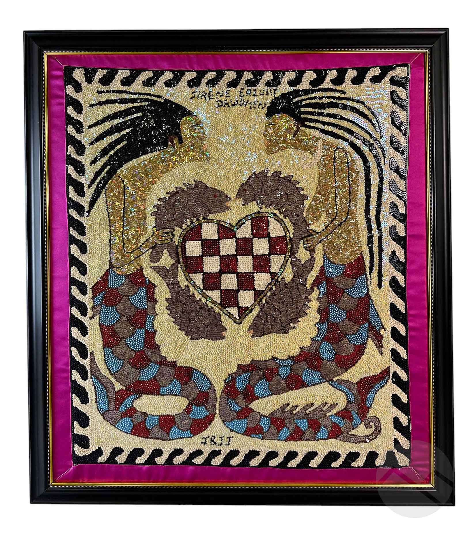 Jean Baptiste Jean Joseph b.1967 Drapo Vodou Flag (1 of 5)