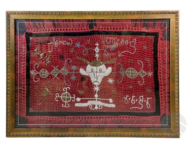 Jean-Baptiste Jean Joseph b.1967 Drapo Vodou Flag