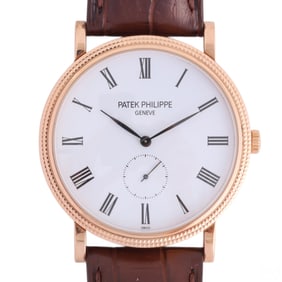 Patek Philippe Calatrava Men's 18K Rose Gold Watch