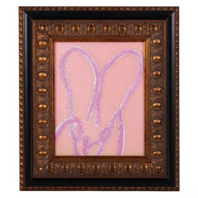 Hunt Slonem b.1951 Bunny in Diamond Dust Painting