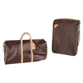 Louis Vuitton Keepall 55 & Pegase Rolling Suitcase