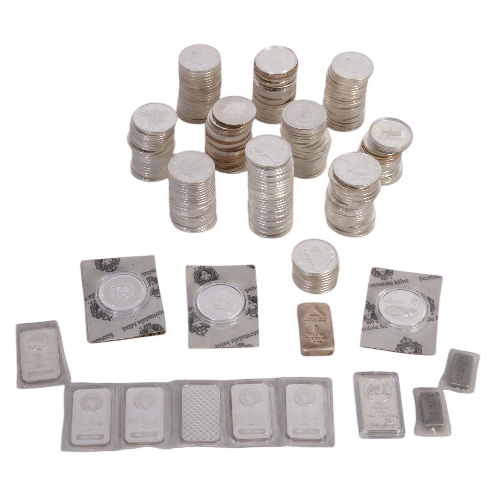 235 OZT. SILVER BULLION COINS & BARS - ESTATE LOT (1 of 4)