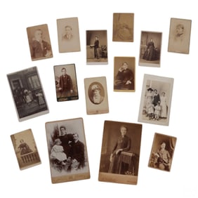 Antique Cabinet & Carte de Visite Photograph Cards