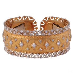 M. Buccellati 18k Gold 3.5 CTTW Diamond Bracelet