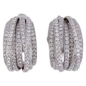 De Grisogono 18k Gold 7.75 CTTW Diamond Earrings