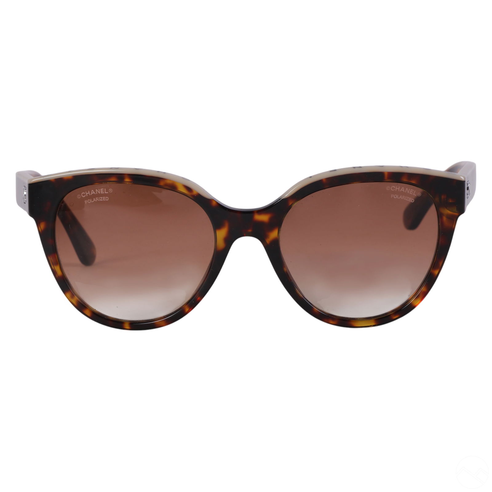 Chanel Designer Tortoiseshell Acetate Sunglasses (1 of 9)
