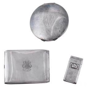 Georg Jensen USA Sterling Silver Compact Case LOT