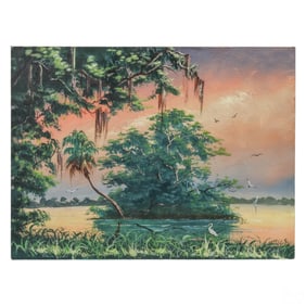 Sylvester Wells 1938-2023 Highwaymen Oil Painting