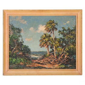 Albert Ernest Backus (American, 1906–1990) Indian River Oil Painting