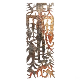 Joseph Louis-Juste b.1940 Recycled Drum Sculpture