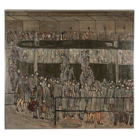 Judith Alexandrovics b.1944 Urban Commute Painting