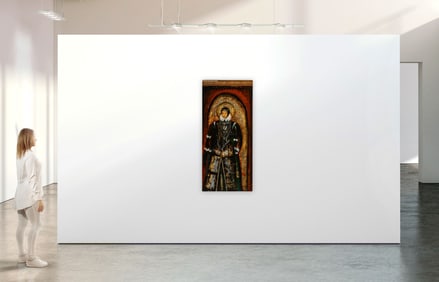 Hector Ernandez b.1958 Santa Teresa Icon Painting