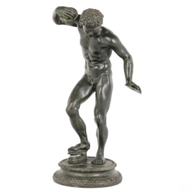 Italian Dancing Faun of Pompeii Bronze Sculpture