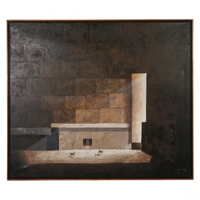 Yovanny Saracual b.1968 Encantado Oasis Painting