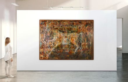Yovanny Saracual b.1968 Urbano Galopes Painting
