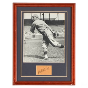 Babe Ruth Autograph & Photograph Baseball Plaque