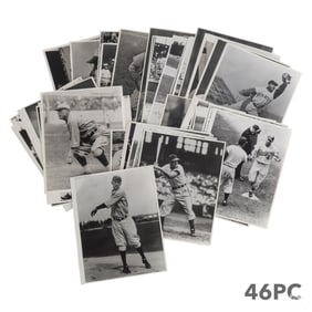 Baseball Player Sports Black White Photographs LOT