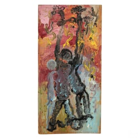 Purvis Young 1943-2010 Chains of Bondage Painting