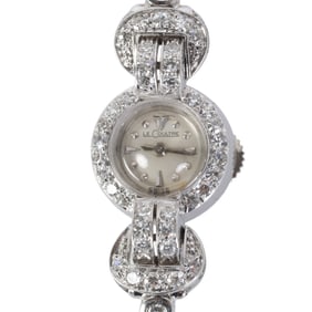 LeCoultre White Gold and Diamond Cocktail Watch