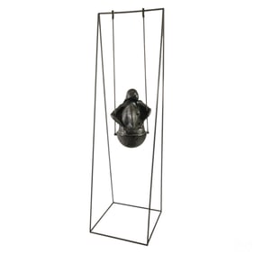 Julio Cesar Briceno (b.1950) Kinetic Swing Bronze