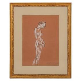 Arthur Bowen Davies 1862-1928 Nude Female Pastel