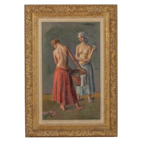 Robert Brackman 1898-1980 Nude Females Painting