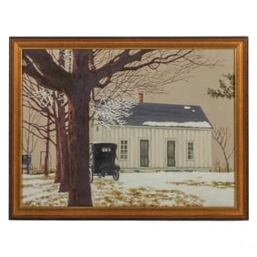 William Hurt 1935-2016 Winter Landscape Painting
