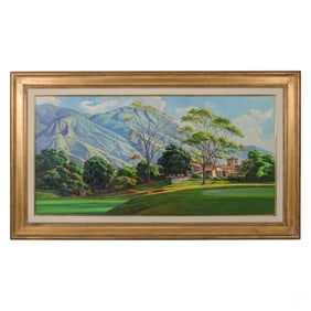 Francisco Vadillo b.1933 La Casa del Club Painting