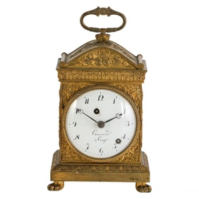 19C French Dore Bronze Courvoisier Et Comp Clock