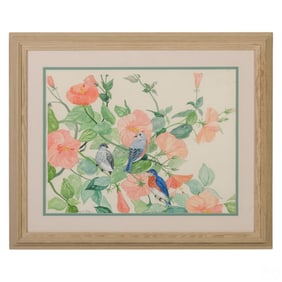Stanley Folsom 20/21C Floral Watercolor Painting