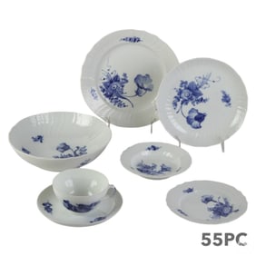 Royal Copenhagen Blue Flowers Cup Saucer Plate 55p