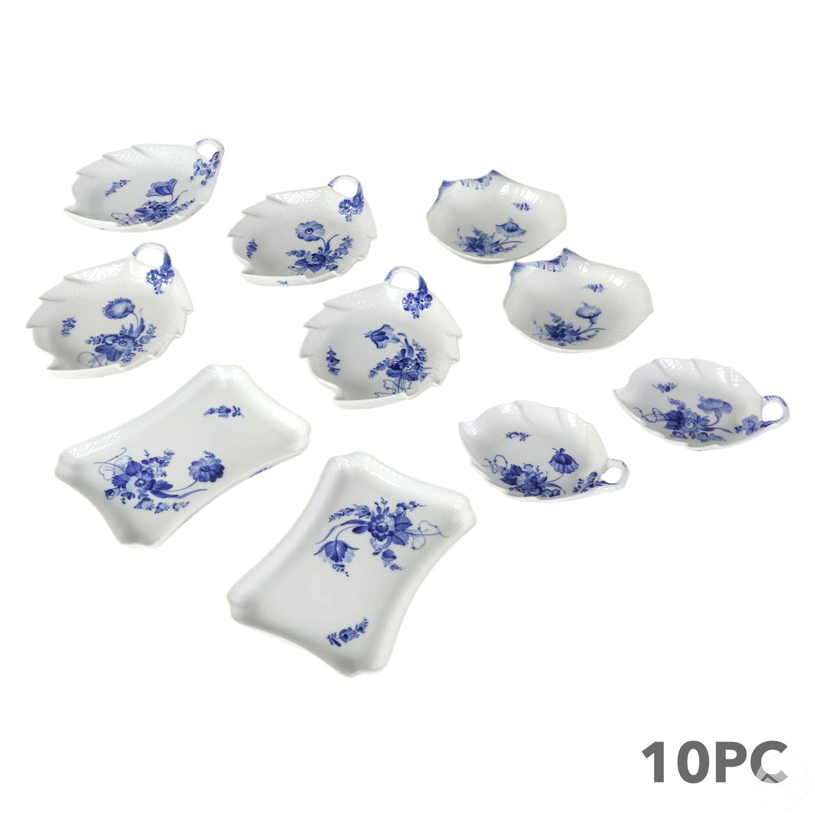 Royal Copenhagen Blue Flowers Pickle Dish Tray LOT (1 of 13)