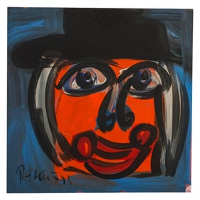 Peter Keil b.1942 Neo Expressionist Oil Painting