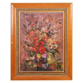 Tomas Golding 1909-1985 Floral Still Life Painting