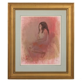 Jean Charles Bouloc 1930-2014 Island Girl Painting