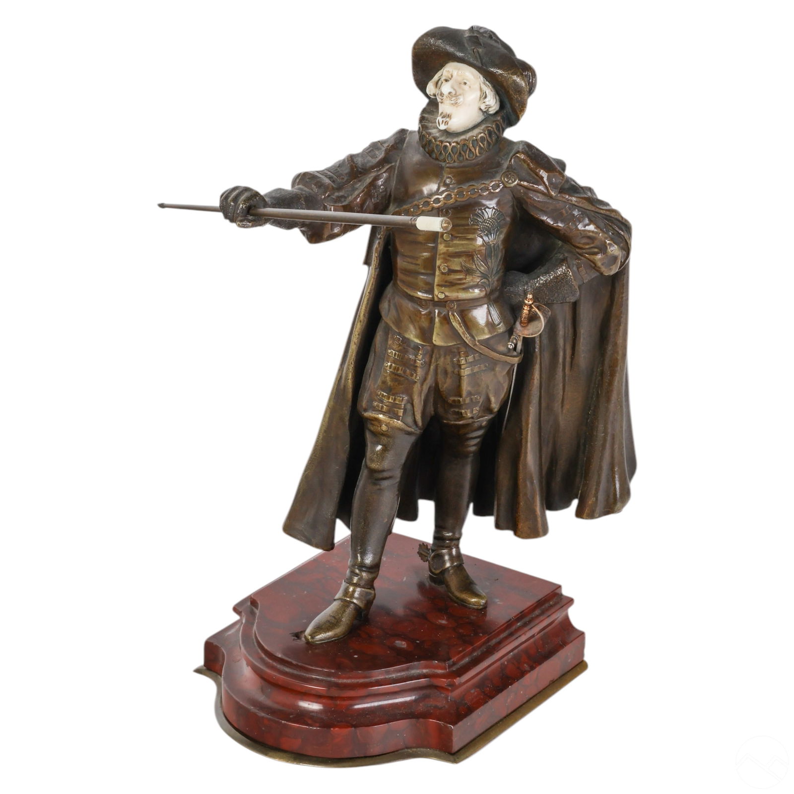 Paul D'Aire (1890-1910) Bronze Cyrano Sculpture (1 of 7)