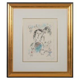 Marc Chagall 1887-1985 Engagement Circus LE Litho