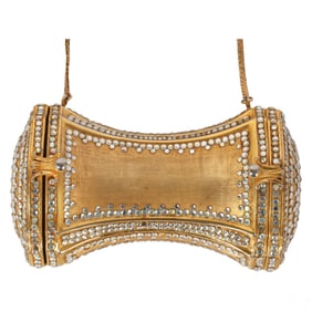 Judith Leiber Vintage Dual Clasp Minaudiere Clutch