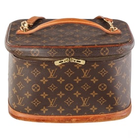 Louis Vuitton Monogramed Canvas Cosmetic Case Bag