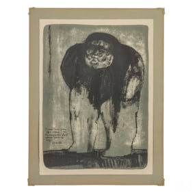 Jose Luis Cuevas 1934-2017 Lithograph 1969 SIGNED