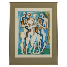 Ossip Zadkine 1890-1967 LE La Familie Lithograph