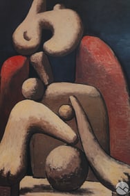After Pablo Picasso 1881-1973 Red Armchair Litho